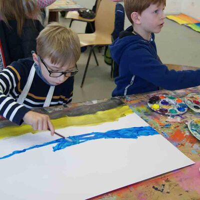 Bild vergrößern: Malerei Montessori