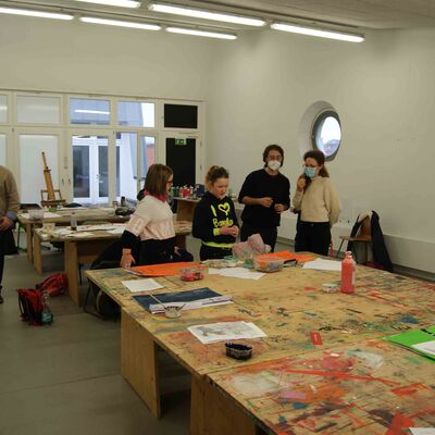 Bild vergrößern: Malerei Grafik Burgschule