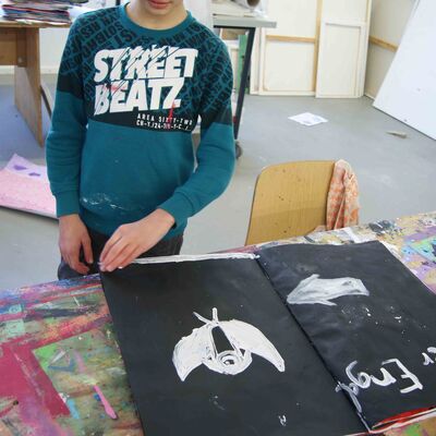Bild vergrößern: Malerei Grafik Burgschule