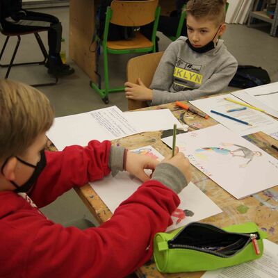 Bild vergrößern: Malerei Grafik Burgschule
