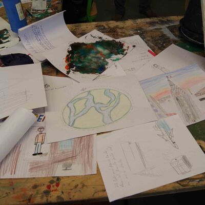Bild vergrößern: Malerei Grafik Burgschule