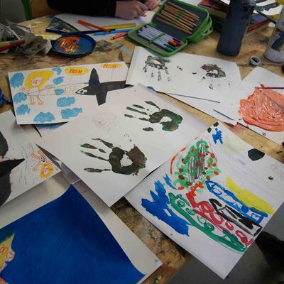 Bild vergrößern: Malerei Grafik Burgschule