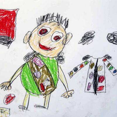 Bild vergrößern: Ergebnisse Malerei Montessori 11_2022