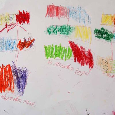 Bild vergrößern: Ergebnisse Malerei Montessori 11_2022