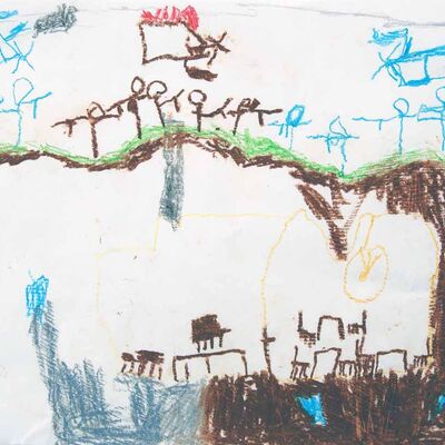 Bild vergrößern: Ergebnisse Malerei Montessori 11_2022