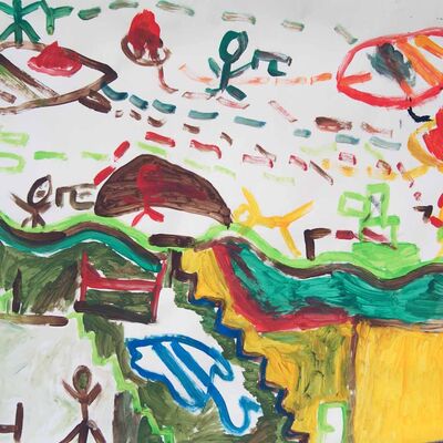 Bild vergrößern: Ergebnisse Malerei Montessori 11_2022