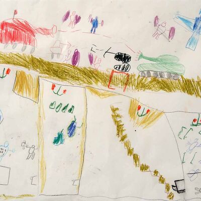 Bild vergrößern: Ergebnisse Malerei Montessori 11_2022